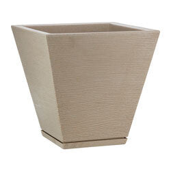 MACETA 29X34CM ZURIQUE GRAPHITO EFECTO PIEDRA BEIGE